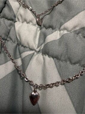 Sarah Coventry Silver-Tone Heart Pendant Necklace